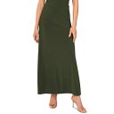 サム アンド ジェス レディース スカート ボトムス Women's A-Line Pull-On Maxi Skirt Olympia Green(4)