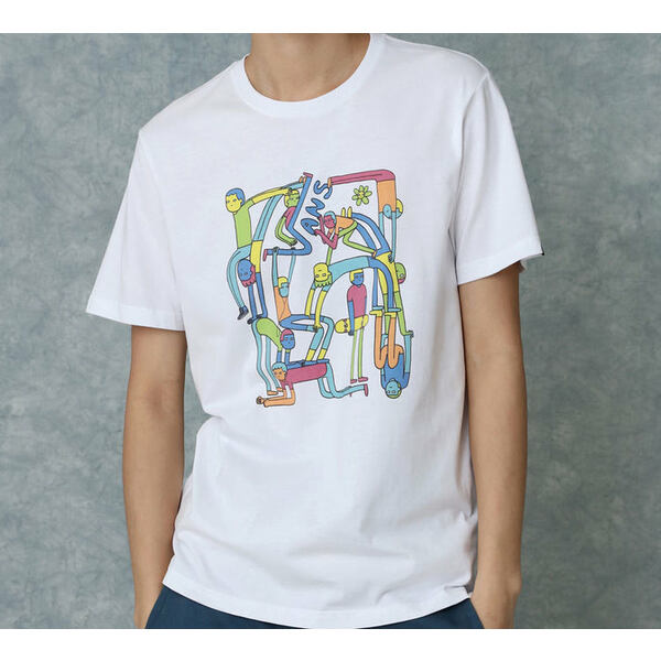 Vans バンズ メンズ スニーカー 【Vans OTW LICKPALIK Cartoon Printing Short Sleeve Couple Style White VN0A4RAVWHT】 サイズ US_M_S