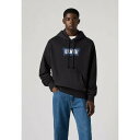 リーバイス メンズ サンダル シューズ GRAPHIC HOODIE - Sweatshirt - vtg bw logo three caviar