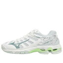 Mizuno ミズノ レディース スニーカー White/Glacial Ridge/Patina Green 【(WMNS) Mizuno Wave Volt...