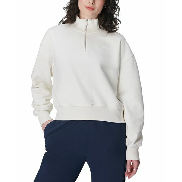 スウェッティベティ レディース パーカー・スウェットシャツ アウター Women's Revive Cropped Sweatshirt Lily White