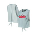 ザ ワイルド コレクティブ レディース カットソー トップス Women's Light Blue Boston Red Sox Open Back Twist-Tie Tank Top Blue