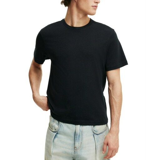 コットンオン メンズ シャツ トップス Men's Classic Fit T-Shirt Black コットンオン メンズ シャツ トップス Men's Classic Fit T-Shirt Black