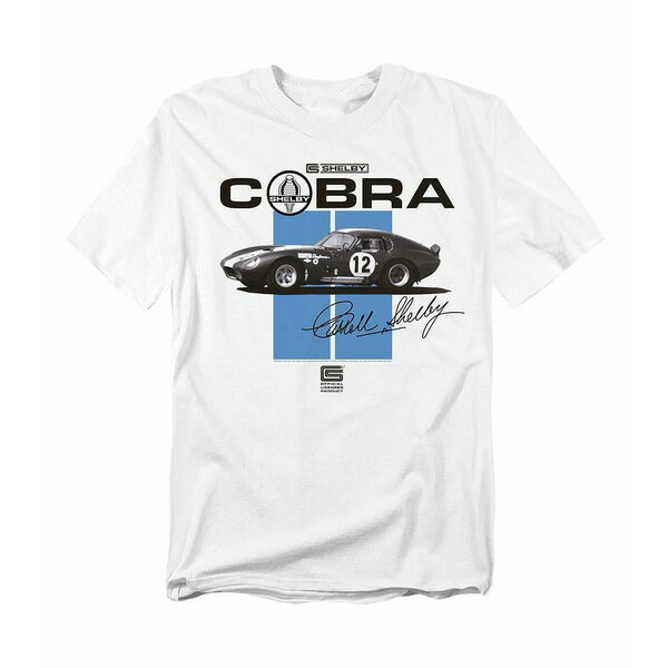 ロゴビジョン メンズ シャツ トップス Men's Shelby Cobra Racing Stripes T-Shirt White