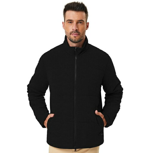 ホーク アンド カンパニー メンズ ジャケット&ブルゾン アウター Men's Quilted Stretch Full-Zip Jacket Black ホーク アンド カンパニー メンズ ジャケット&ブルゾン アウター Men's Quilted Stretch Full-Zip Jacket Black