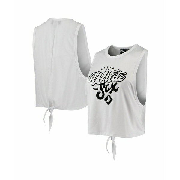 ザ ワイルド コレクティブ レディース カットソー トップス Women's White Chicago White Sox Open Bac..