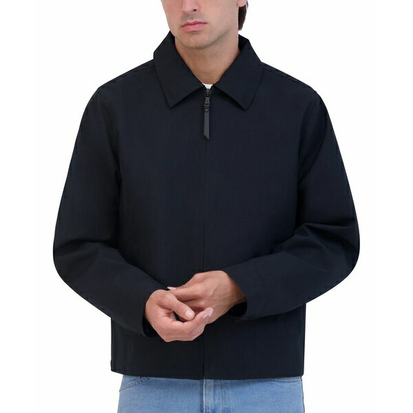 ロバートグラハム メンズ ジャケット＆ブルゾン アウター Men's Textured Full-Zip Water-Resistant Jacket Black