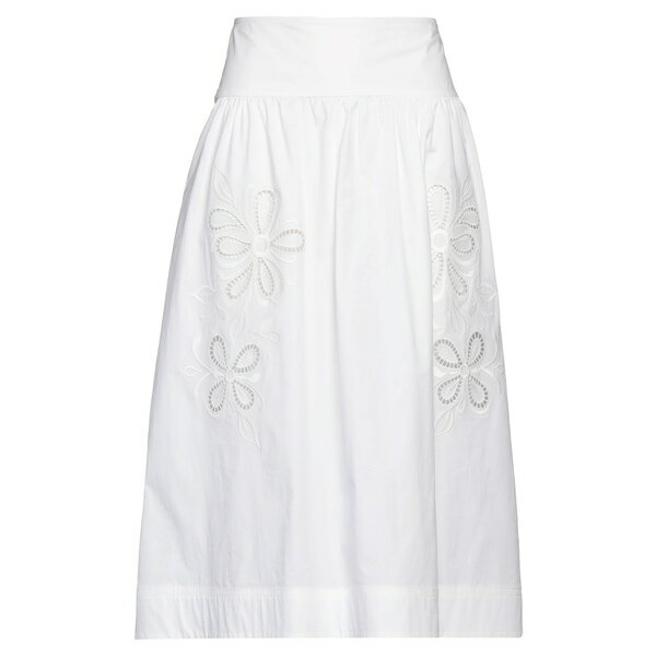 【送料無料】 モスキーノ レディース スカート ボトムス Midi skirts White