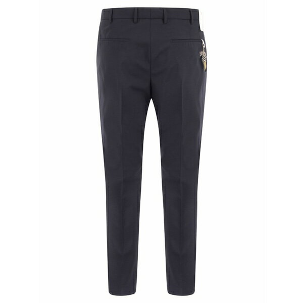 PTトリノ メンズ カジュアルパンツ ボトムス 'dieci' Fresh Wool Trousers Blue