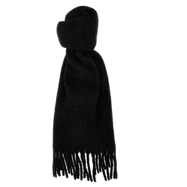 イザベル マラン レディース マフラー・ストール・スカーフ アクセサリー 'firny' Black Alpaca Blend ..