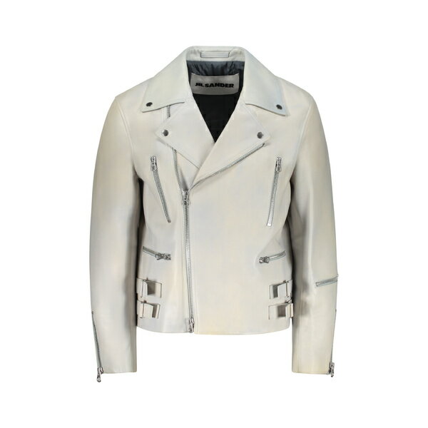 ジル・サンダー メンズ ジャケット&ブルゾン アウター Eldorado Leather Jacket turtledove