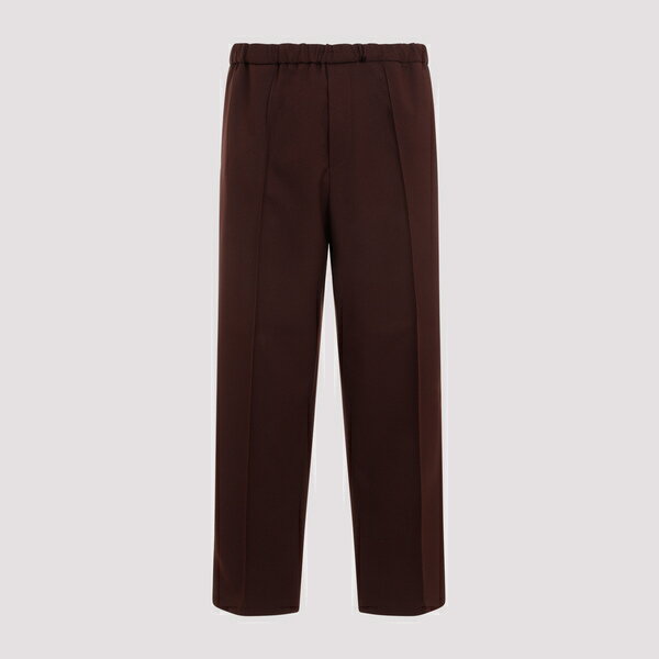 ジル・サンダー メンズ カジュアルパンツ ボトムス Polyester Trousers Chocolate Plum
