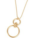 ラッキーブランド レディース ネックレス・チョーカー・ペンダントトップ アクセサリー Gold-Tone Knotted Double Loop 33