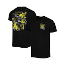 イメージワン レディース Tシャツ トップス Men 039 s Black Iowa Hawkeyes Vintage-Like Through the Years Two-Hit T-shirt Black