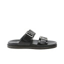 u[m}O Y T_ V[Y Men's Erasmo Sandals Black Leather