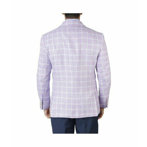 テーラーバード メンズ ジャケット＆ブルゾン アウター Men's Textured Plaid Sportcoat Lilac