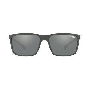 ͥå  󥰥饹 ꡼ Sunglasses, AN4251 58 STRIPE MATTE GREY / GREY MIRROR SILVER