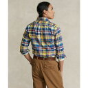 ラルフローレン メンズ シャツ トップス Men's Classic-Fit Plaid Oxford Shirt Blue/Yellow Multi