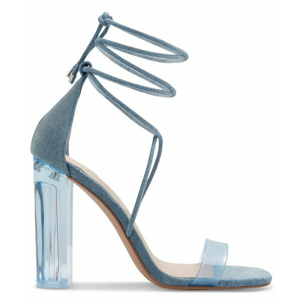 アルド アルド レディース サンダル シューズ Women's Onardonia Strappy Block Heel Dress Sandals Medium Blue Denim