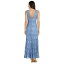 アールアンドエムリチャーズ レディース ワンピース トップス Women's Long Embellished Illusion-Detail Lace Gown Dusty Blue