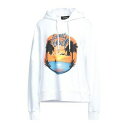 【送料無料】 ディースクエアード レディース パーカー・スウェットシャツ アウター Sweatshirts White