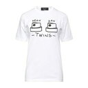 【送料無料】 ディースクエアード レディース Tシャツ トップス T-shirts White(4)