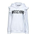 【送料無料】 モスキーノ レディース パーカー・スウェットシャツ アウター Sweatshirts White