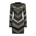 【送料無料】 バルマン レディース ワンピース トップス Mini dresses Beige