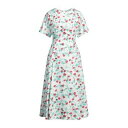 【送料無料】 マルニ レディース ワンピース トップス Midi dresses White