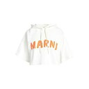 【送料無料】 マルニ レディース パーカー・スウェットシャツ アウター Sweatshirts White