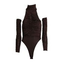 【送料無料】 アレックスぺりー レディース Tシャツ トップス Bodysuits Brown