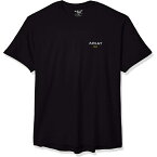 アリアト メンズ シャツ トップス Men's Rebar Cottonstrong Short Sleeve Logo Crewwork Utility Tee Shirt Black