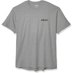 アリアト メンズ シャツ トップス Men's Rebar Cottonstrong Short Sleeve Logo Crewwork Utility Tee Shirt Heather Grey