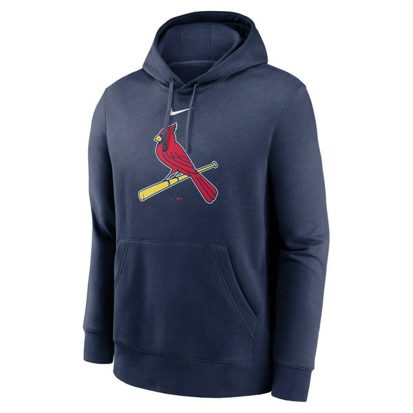 ナイキ メンズ パーカー・スウェットシャツ アウター St. Louis Cardinals Nike Alternate Logo Club Pullover Hoodie Navy