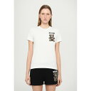 モスキーノ レディース Tシャツ トップス Print T-shirt - white(4)