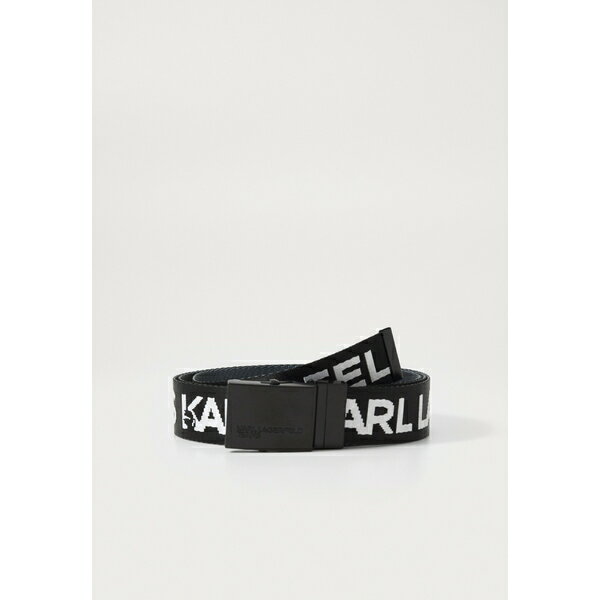 カール ラガーフェルド ジーンズ レディース ベルト アクセサリー REVERSIBLE WEBBING BELT UNISEX - Belt - black