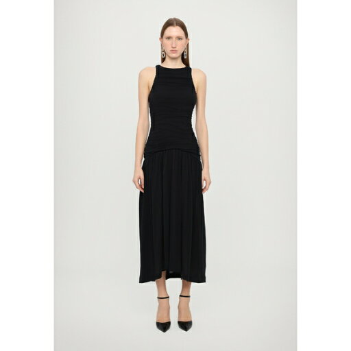 バイト スタジオズ レディース ワンピース トップス EVIDENTE SHOULDER - Maxi dress - black バイト スタジオズ レディース ワンピース トップス EVIDENTE SHOULDER - Maxi dress - black