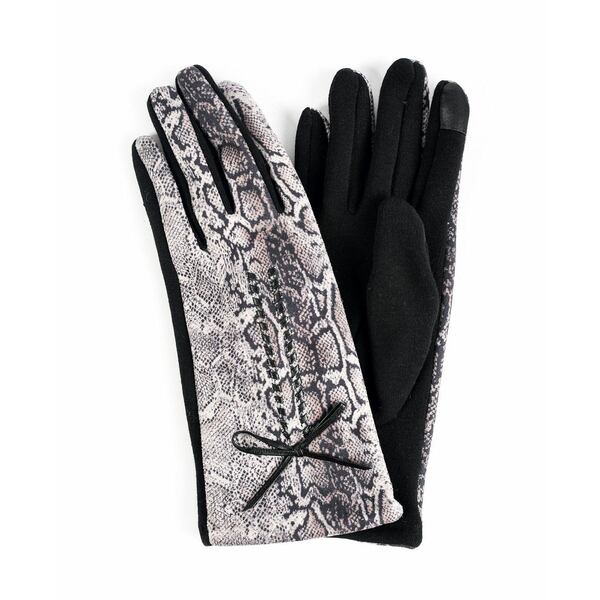 マーカスアドレール レディース 手袋 アクセサリー Women's Leopard Jersey Touchscreen Gloves Gray