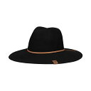 ニューエラ レディース 帽子 アクセサリー Women's Black New England Patriots Willow Wide Brim Fedora...