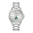 uo Y rv ANZT[ Delaware Fightin' Blue Hens Bulova Stainless Steel Classic Sport Watch -