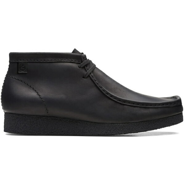 クラークス レザースニーカー メンズ Clarks クラークス メンズ スニーカー 【Clarks Shacre Boot】 サイズ US_9.5(27.5cm) Black Leather