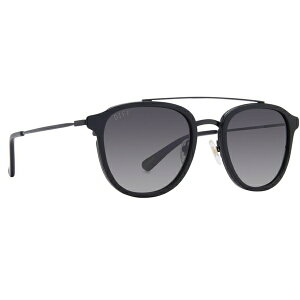 ディフ レディース サングラス＆アイウェア アクセサリー DIFF Camden Sunglasses Matte Black/Grey Gradient Polarized