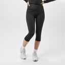 USAプロ(ユーエスエープロ) レディース ランニング スポーツ High Rise Capri Cropped Leggings