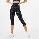 USAプロ(ユーエスエープロ) レディース ランニング スポーツ High Rise Capri Cropped Leggings