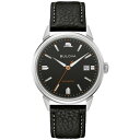 uo Y rv ANZT[ Men's Frank Sinatra Summer Wind Automatic Black Leather Strap Watch 40mm Black