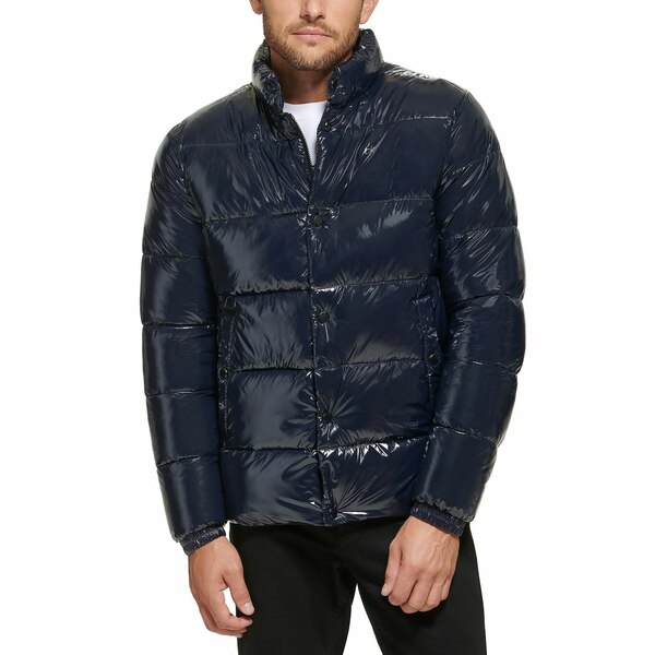 カルバン・クライン カルバンクライン メンズ ジャケット＆ブルゾン アウター Men's Quilted Water-Resistant Puffer Jacket True Navy