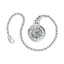 uo Y rv ANZT[ Men's Automatic Classic Sutton Stainless Steel Chain Pocket Watch 50mm Silver-tone