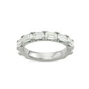 `[Y Ah Ro[h fB[X O ANZT[ Moissanite Emerald Cut Wedding Band (2 3/4 ct. t.w. Diamond Equivalent) in Sterling Silver Sterling Silver