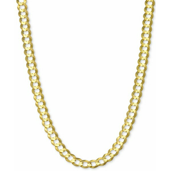 チョーカー イタリアン ゴールド レディース ネックレス・チョーカー・ペンダントトップ アクセサリー 24" Open Curb Link Chain Necklace (4-5/8mm) in Solid 14k Gold Gold