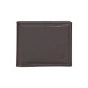 iEeBJ Y z ANZT[ Men's Credit Card Bifold Leather Wallet Brown